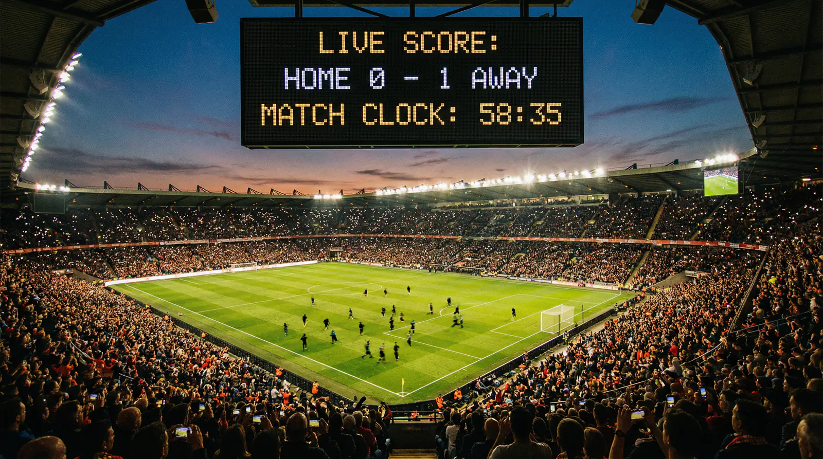 Live-Wetten-Dashboard mit sich ändernden Quoten während eines WM-Spiels