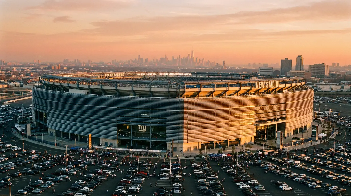 MetLife Stadium in East Rutherford, New Jersey, Austragungsort des WM 2026 Finales